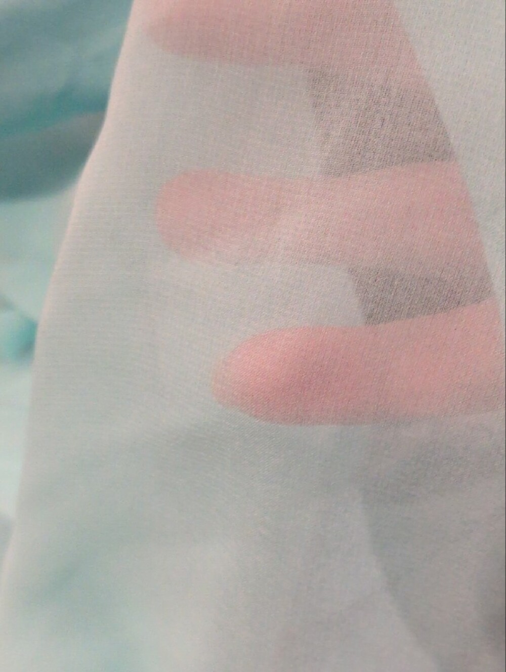 Calvin Klein Light Aqua Scarf - Picture 5 of 8
